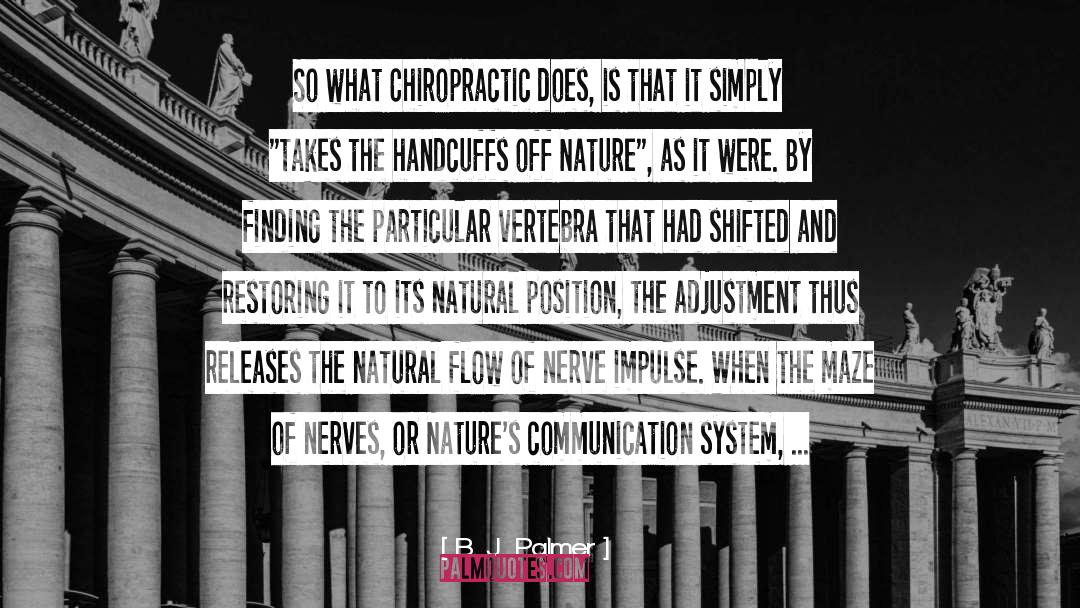 Chiropractic quotes by B. J. Palmer