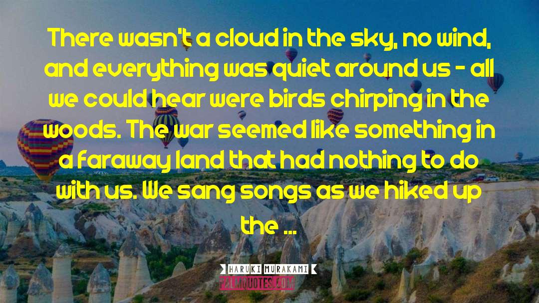 Chirping quotes by Haruki Murakami