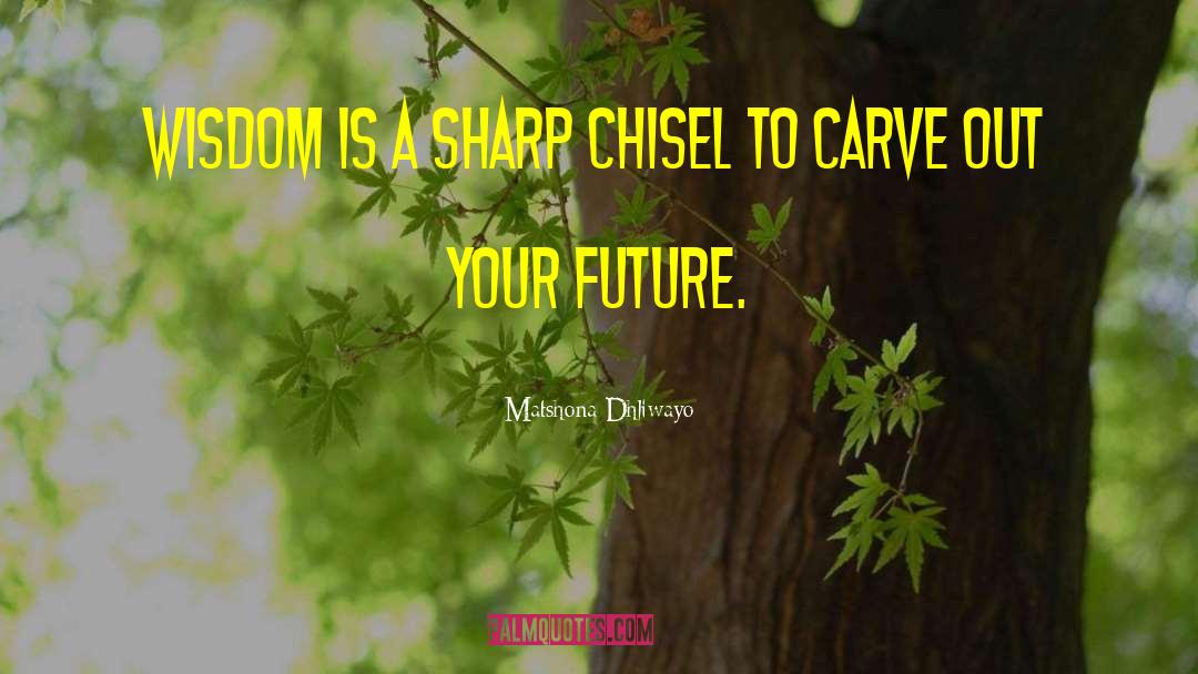 Chisel quotes by Matshona Dhliwayo