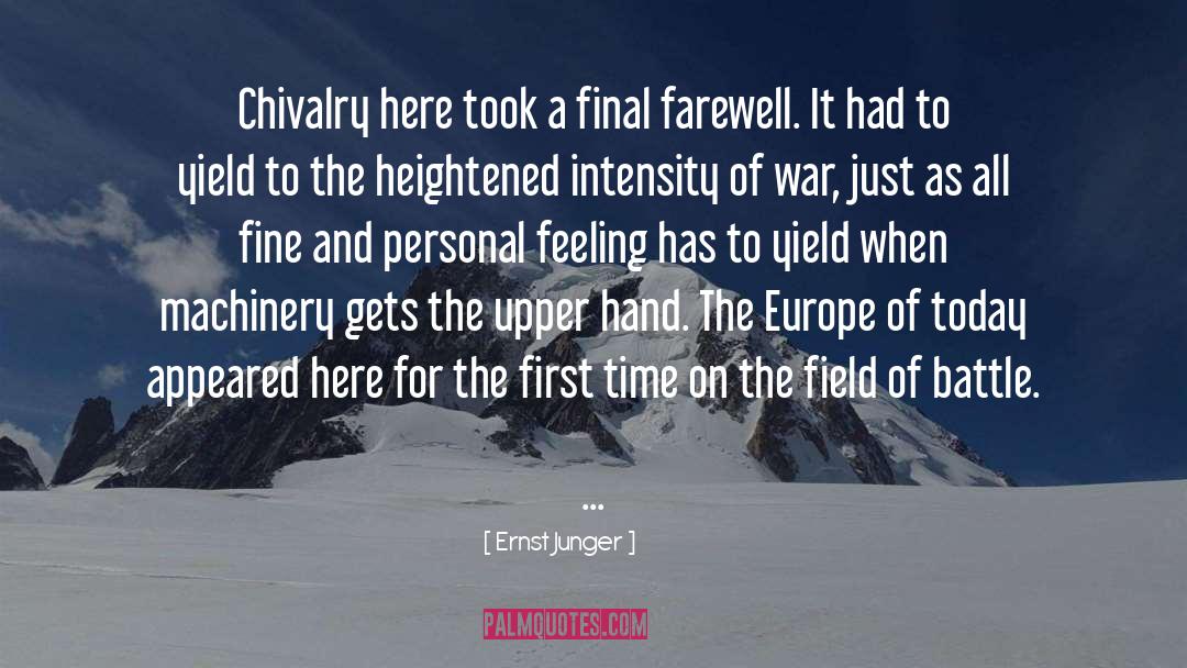 Chivalry quotes by Ernst Junger