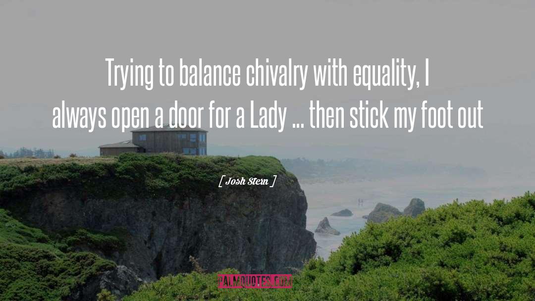 Chivalry quotes by Josh Stern