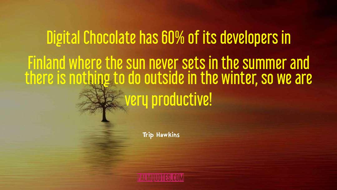 Chocolate Eggs quotes by Trip Hawkins