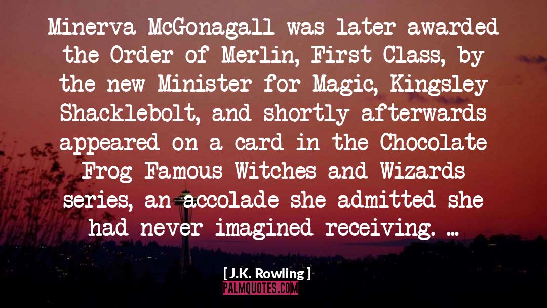 Chocolate Frog quotes by J.K. Rowling