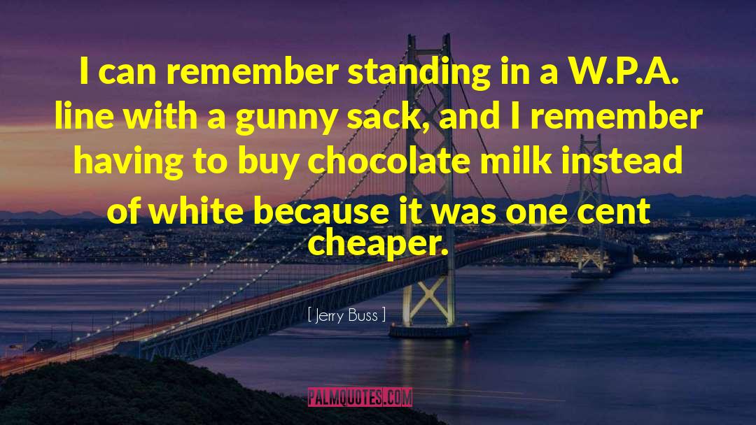 Chocolate Milk quotes by Jerry Buss