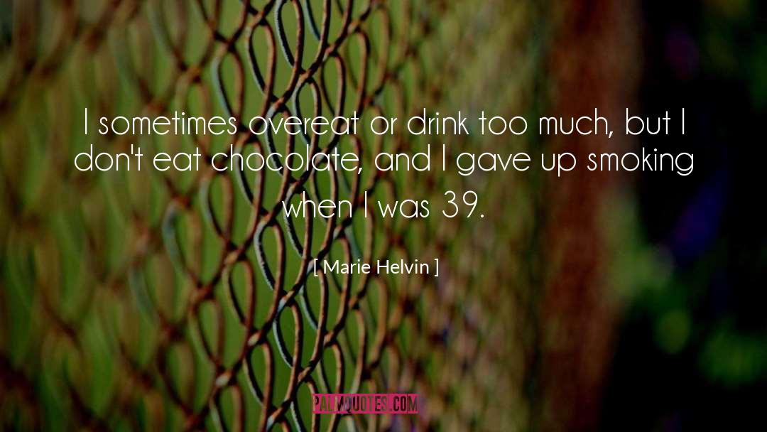 Chocolate Rabbit quotes by Marie Helvin
