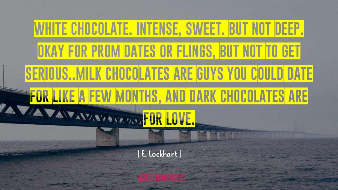 Chocolates quotes by E. Lockhart