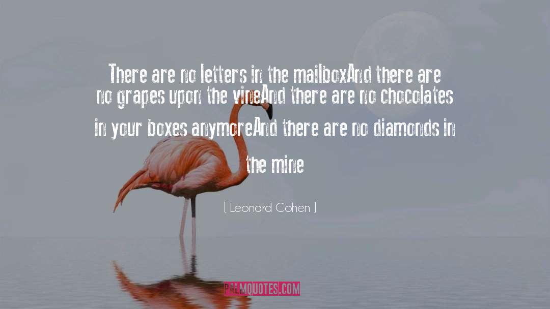 Chocolates quotes by Leonard Cohen