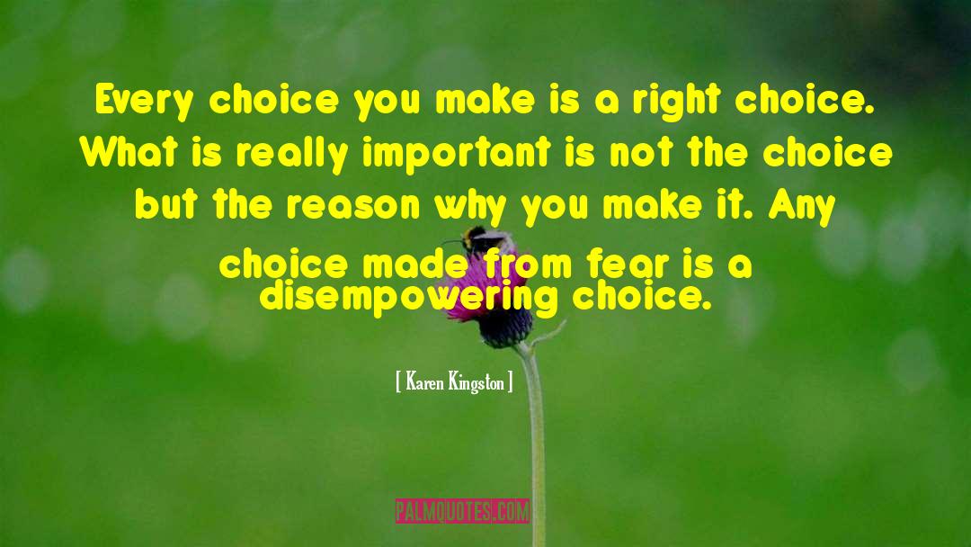 Choice You Make quotes by Karen Kingston
