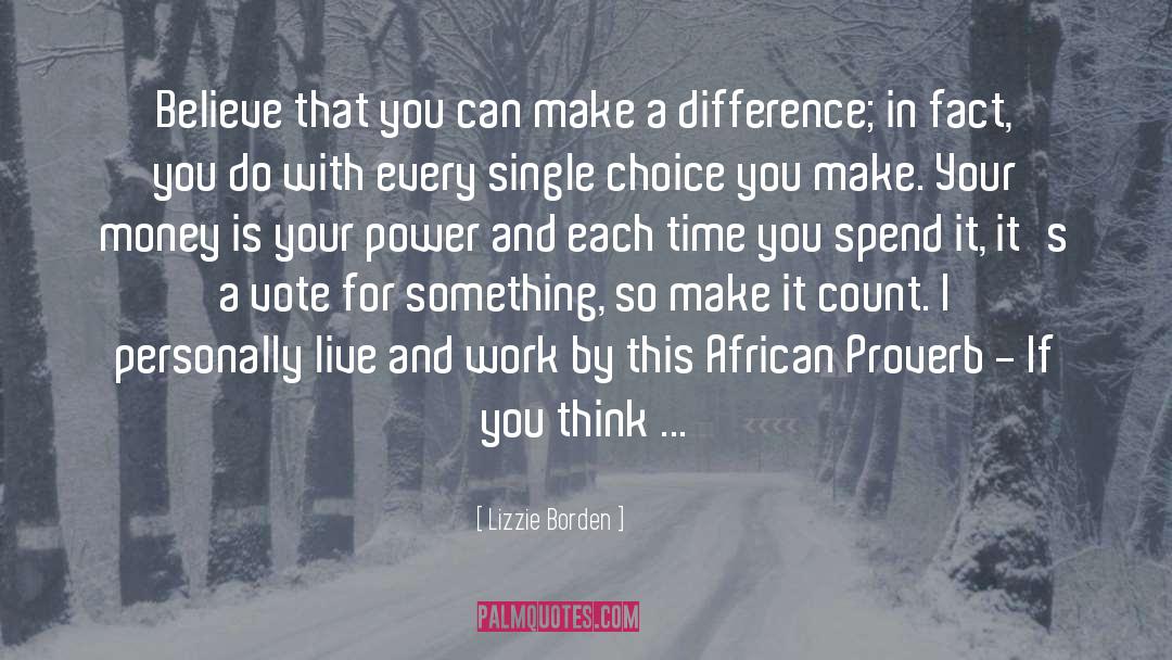 Choice You Make quotes by Lizzie Borden