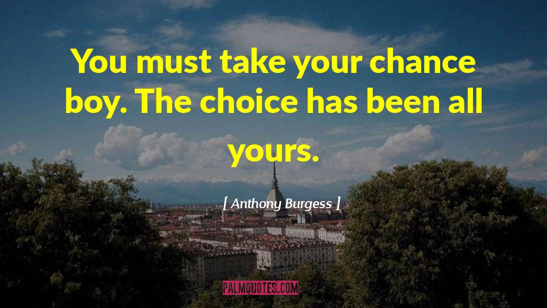 Choices And Consequences quotes by Anthony Burgess