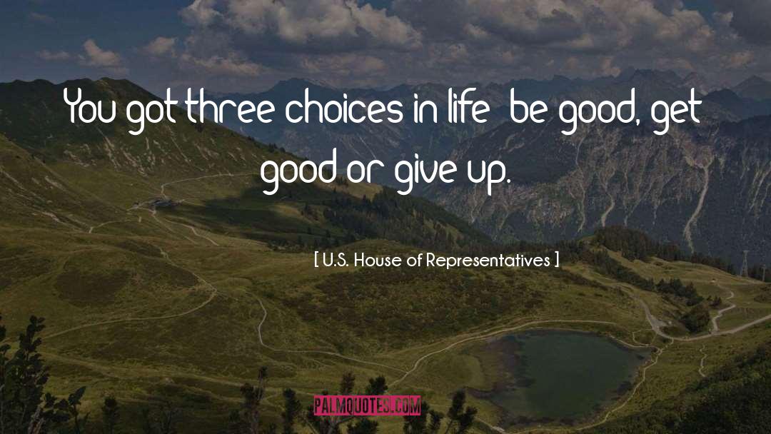 Choices In Life quotes by U.S. House Of Representatives