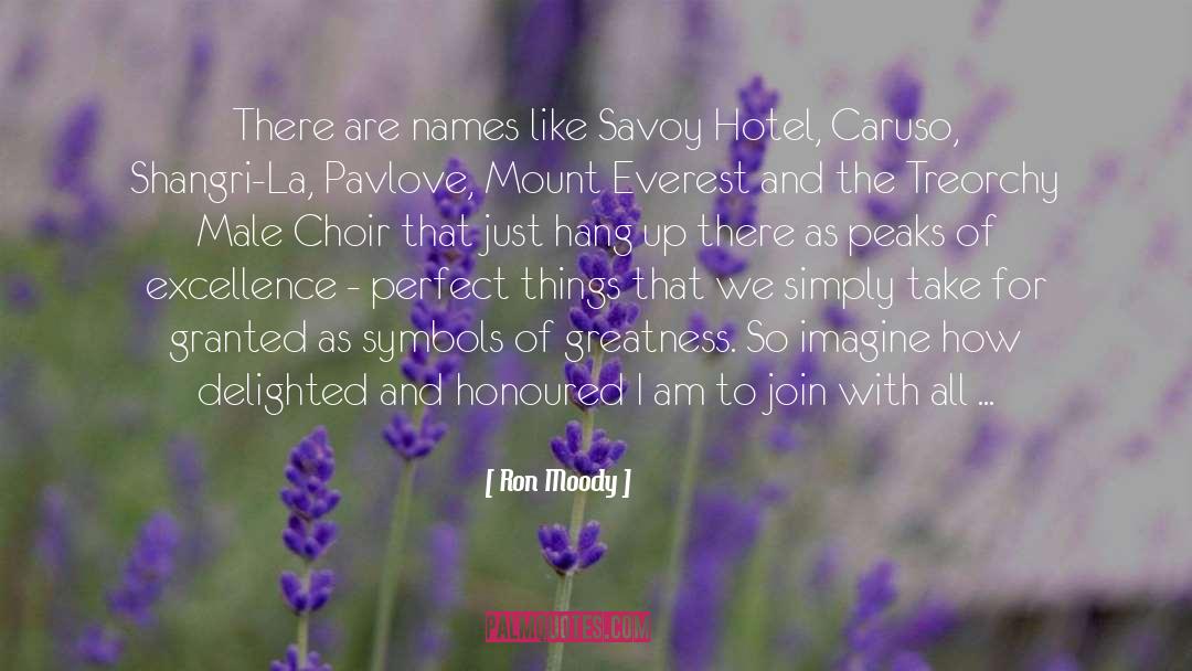 Choir quotes by Ron Moody