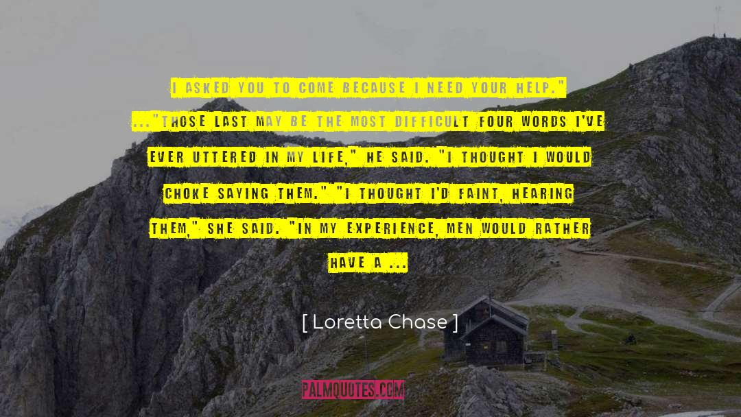 Choke quotes by Loretta Chase