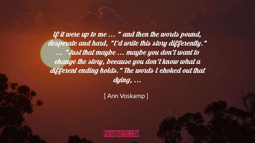 Choked quotes by Ann Voskamp