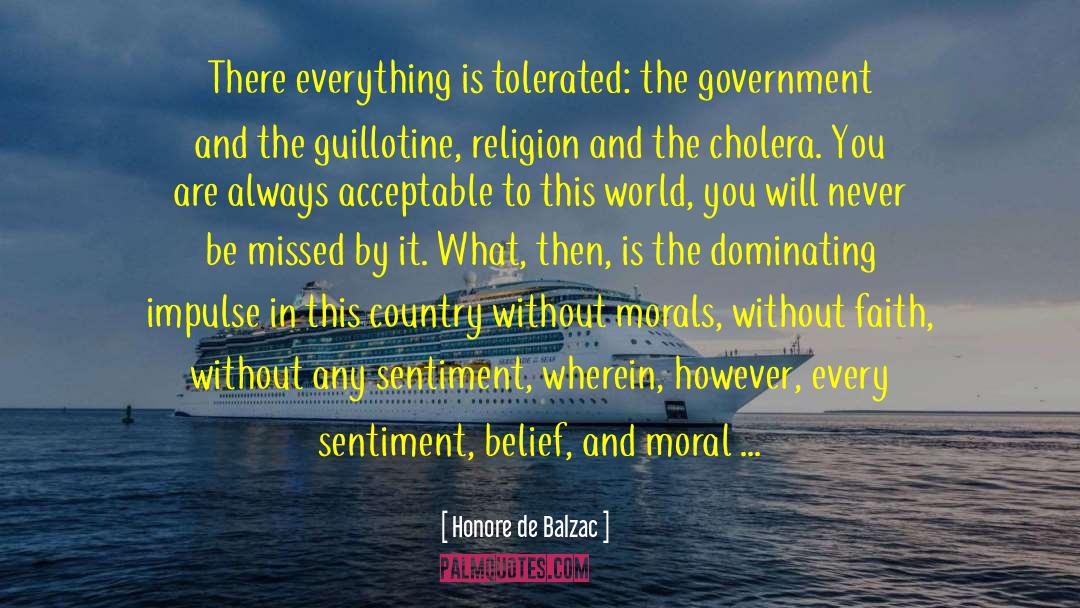 Cholera quotes by Honore De Balzac