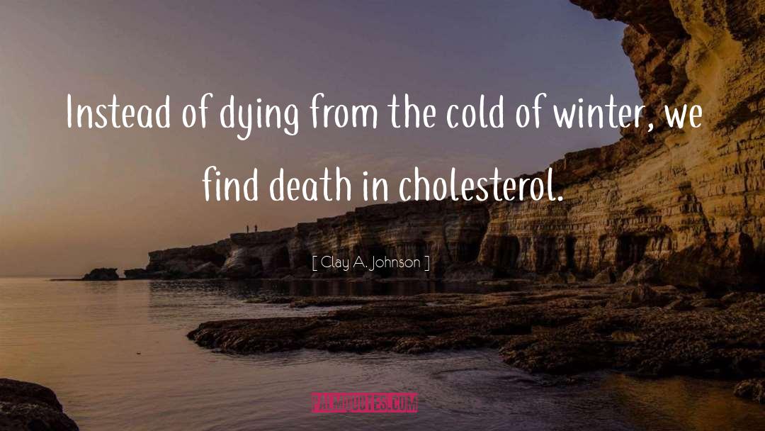 Cholesterol quotes by Clay A. Johnson