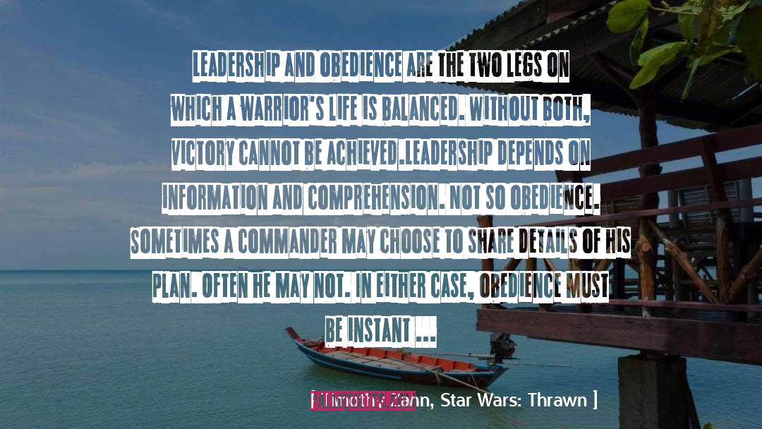 Choose Humility quotes by Timothy Zahn, Star Wars: Thrawn