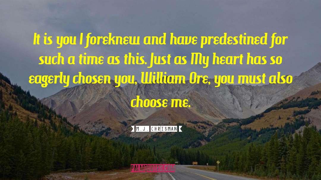 Choose Me quotes by M.J. Chrisman