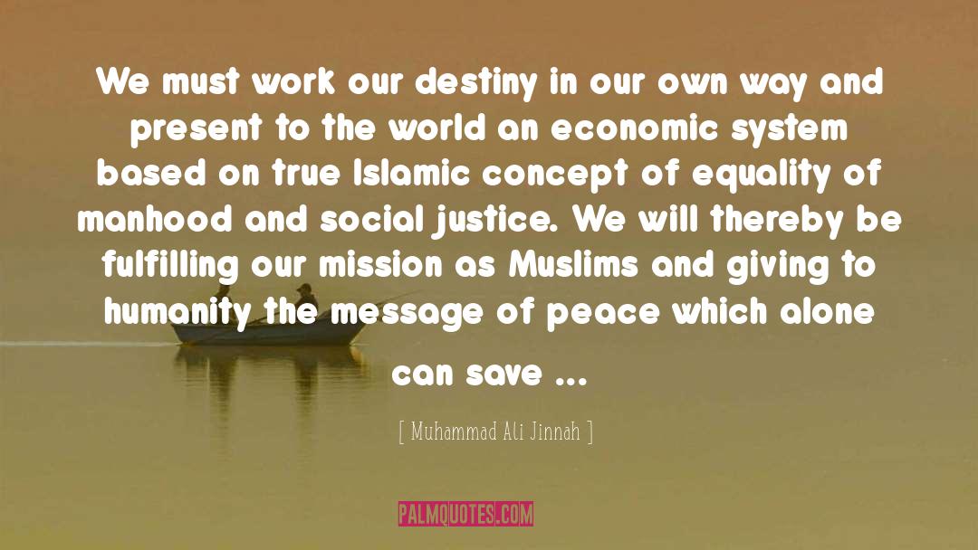 Choose Our Own Destiny quotes by Muhammad Ali Jinnah