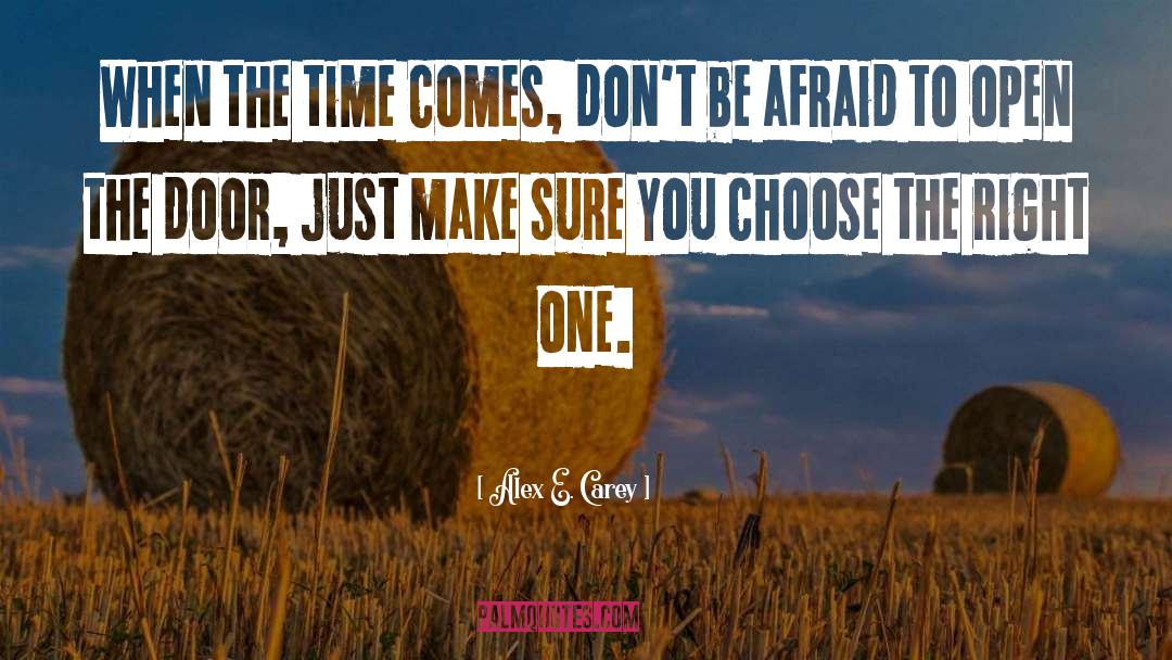 Choose The Right quotes by Alex E. Carey