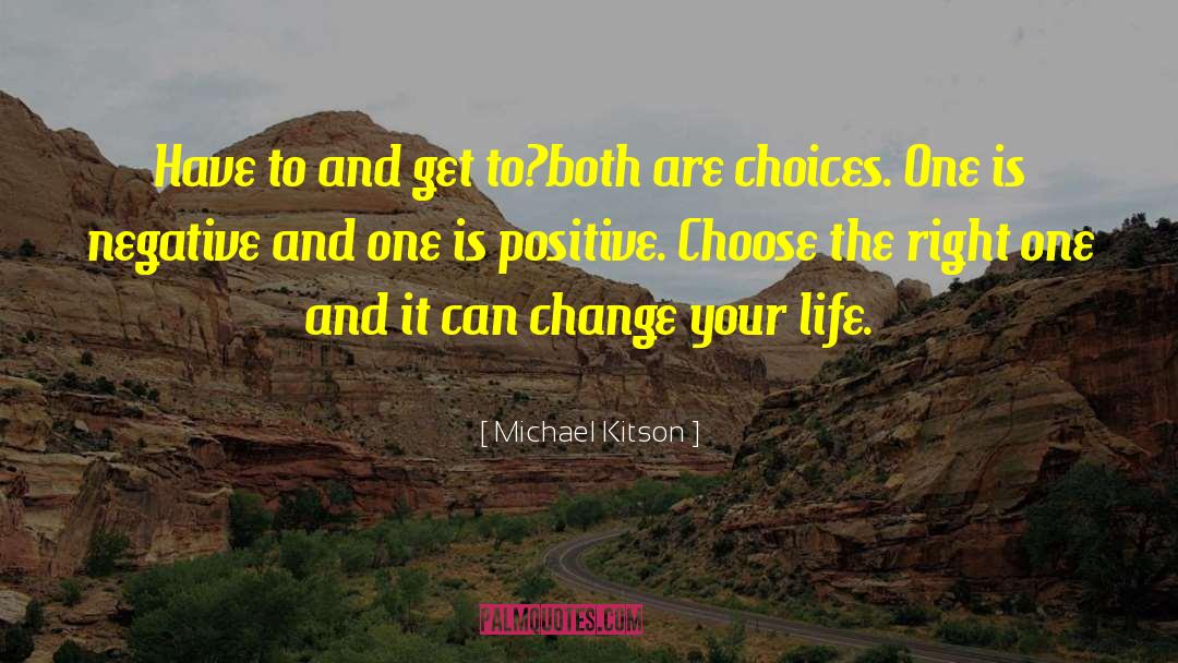 Choose The Right quotes by Michael Kitson