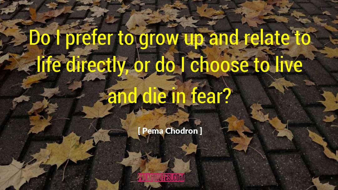 Choose To Live quotes by Pema Chodron