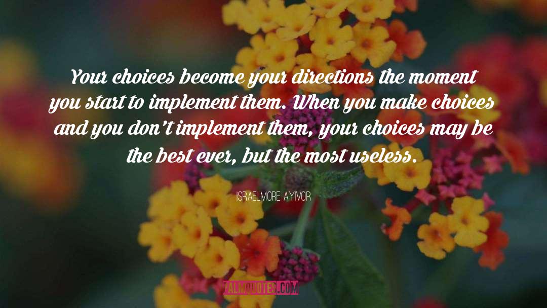 Choose Your Path quotes by Israelmore Ayivor