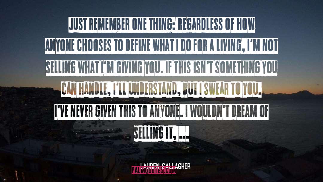 Chooses quotes by Lauren Gallagher