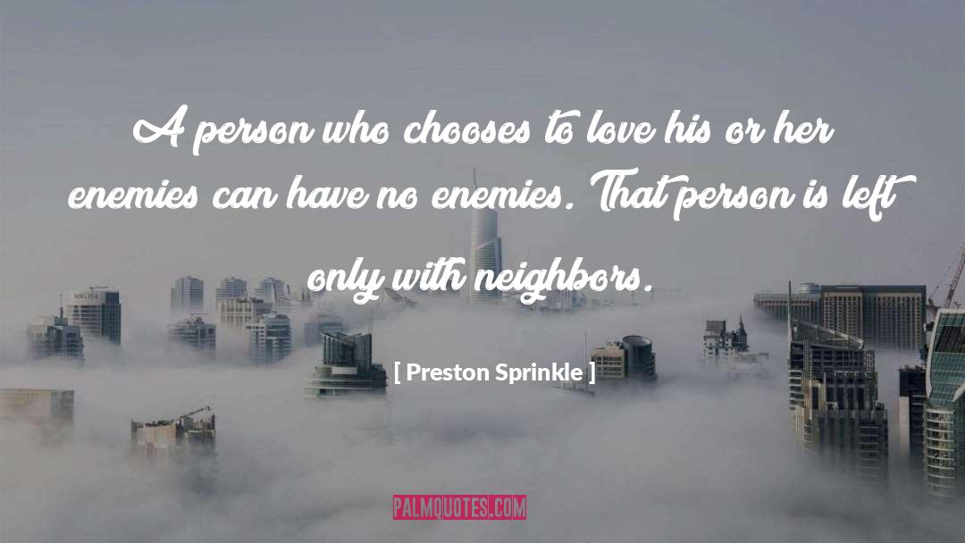 Chooses quotes by Preston Sprinkle