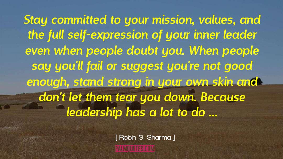 Choosing A Good Leader quotes by Robin S. Sharma