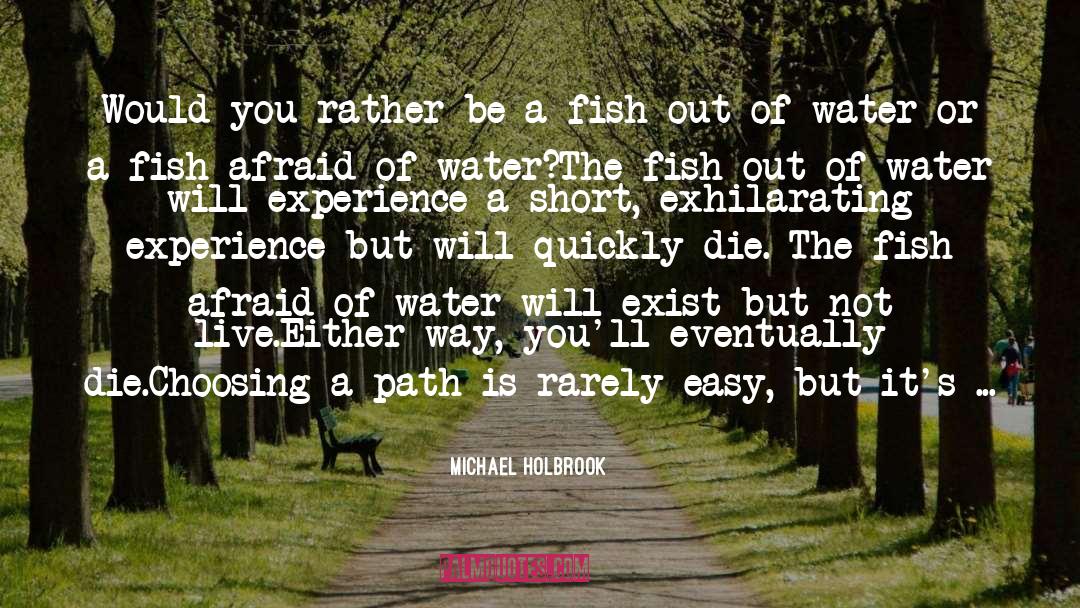 Choosing A Path quotes by Michael Holbrook