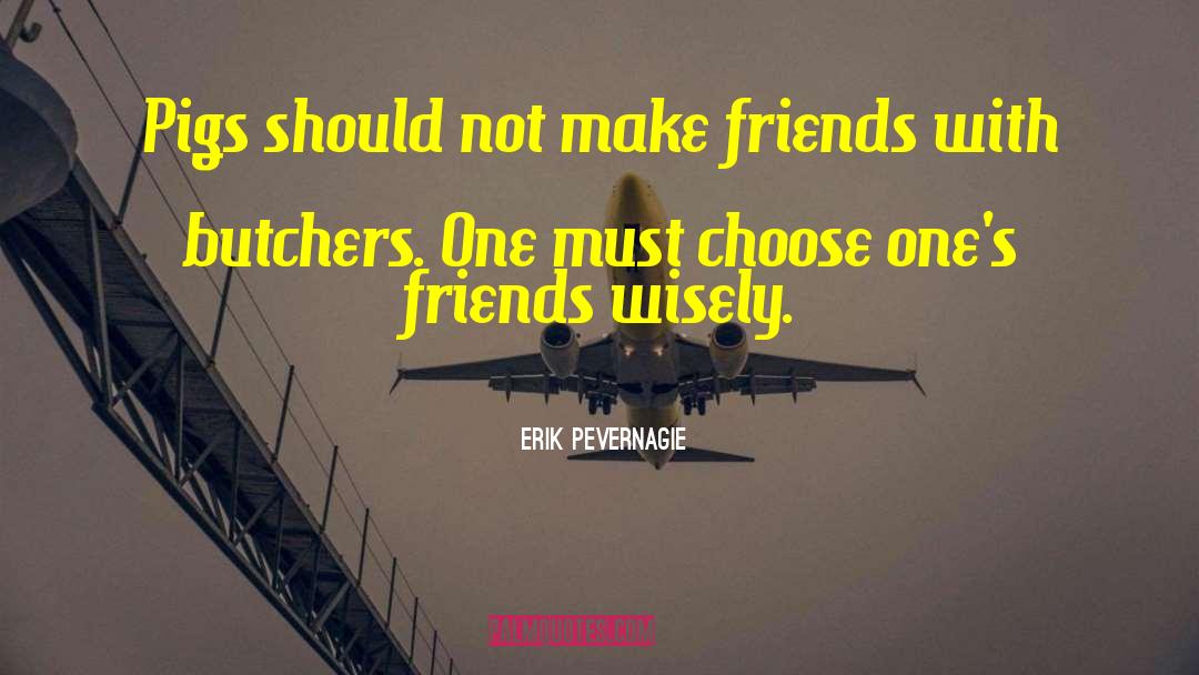 Choosing Friends Wisely quotes by Erik Pevernagie