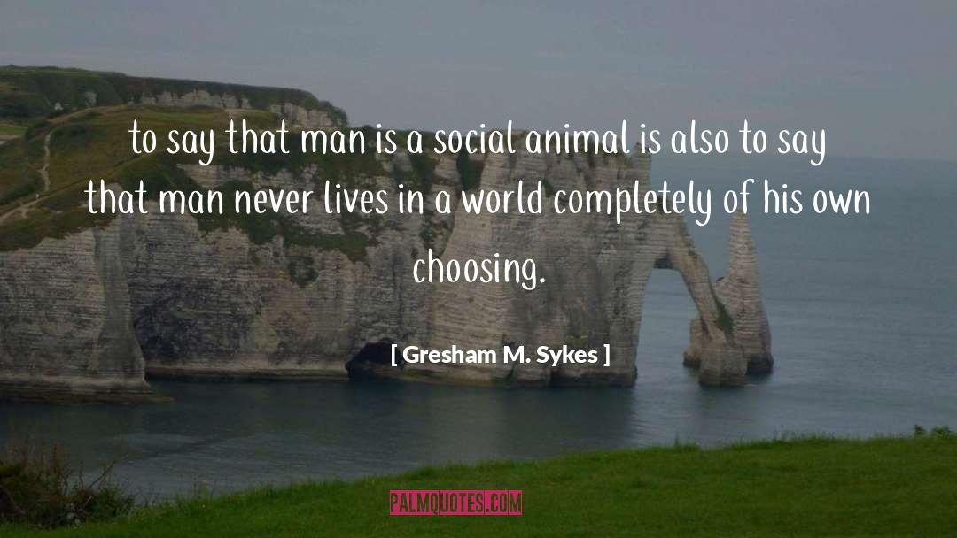 Choosing Sides quotes by Gresham M. Sykes