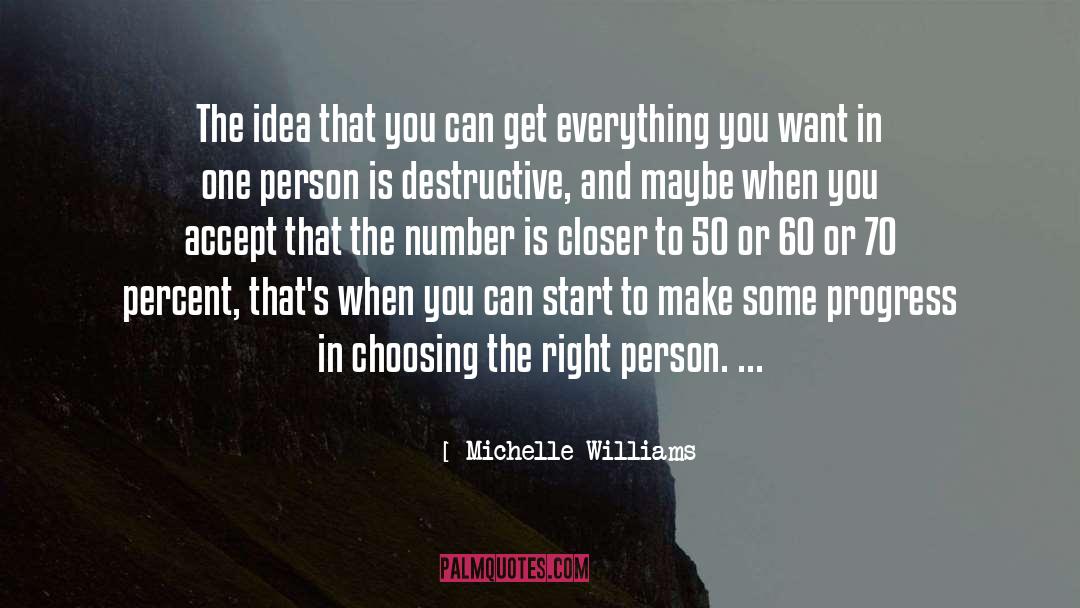 Choosing The Right quotes by Michelle Williams