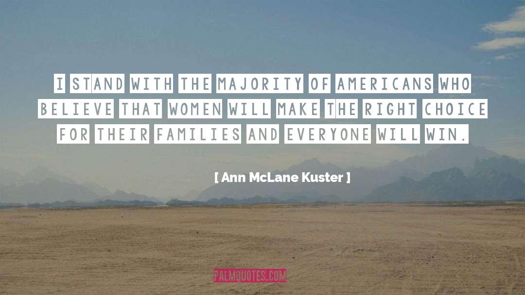 Choosing The Right quotes by Ann McLane Kuster