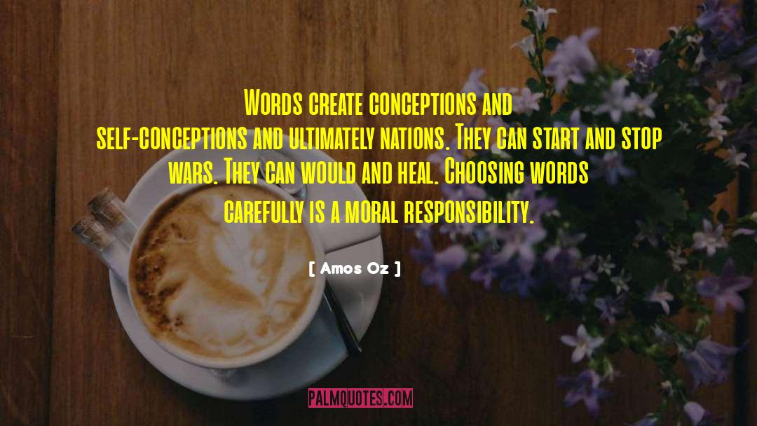Choosing Words Carefully quotes by Amos Oz