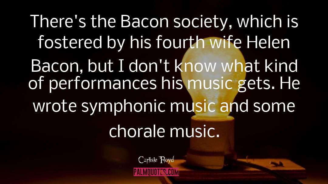 Chorale quotes by Carlisle Floyd