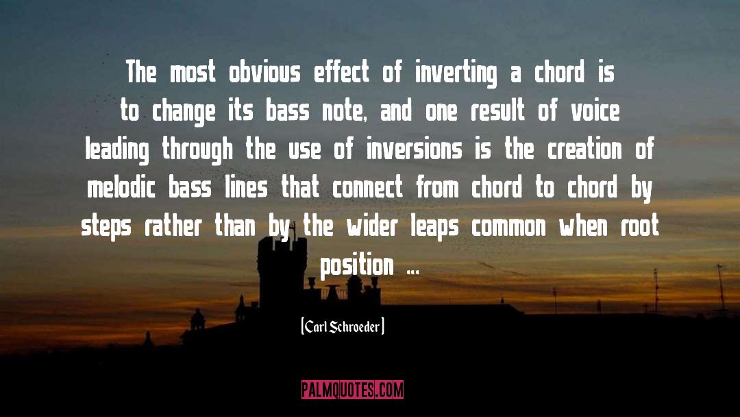 Chord quotes by Carl Schroeder