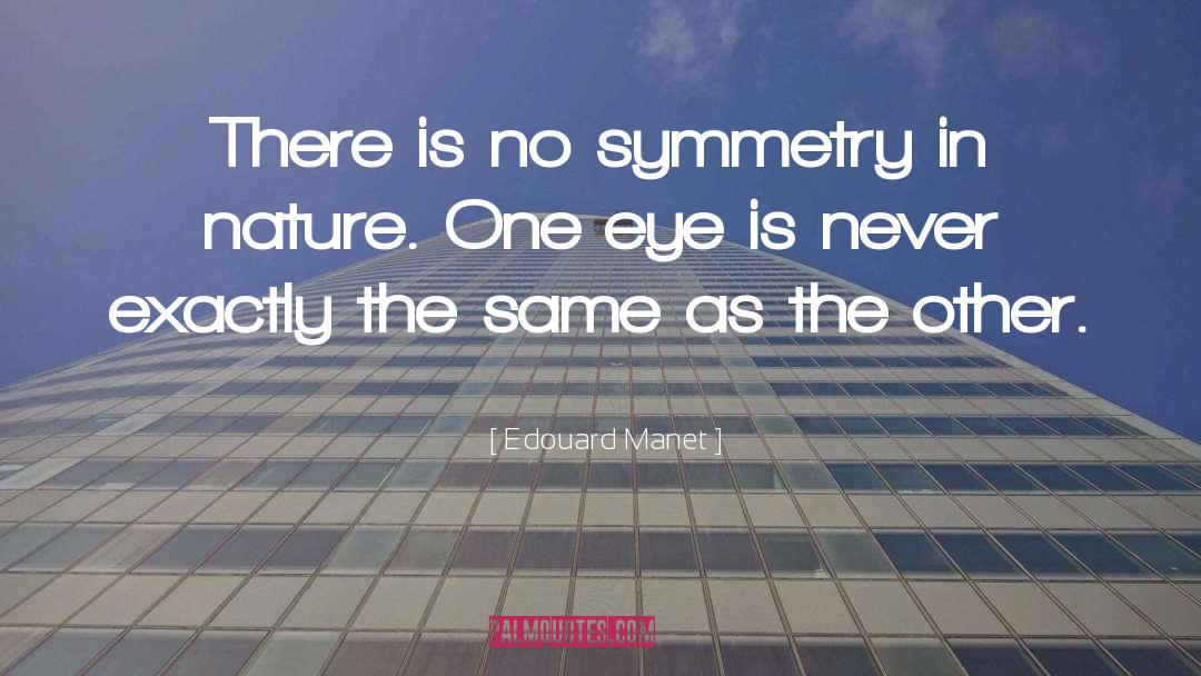 Chordates Symmetry quotes by Edouard Manet