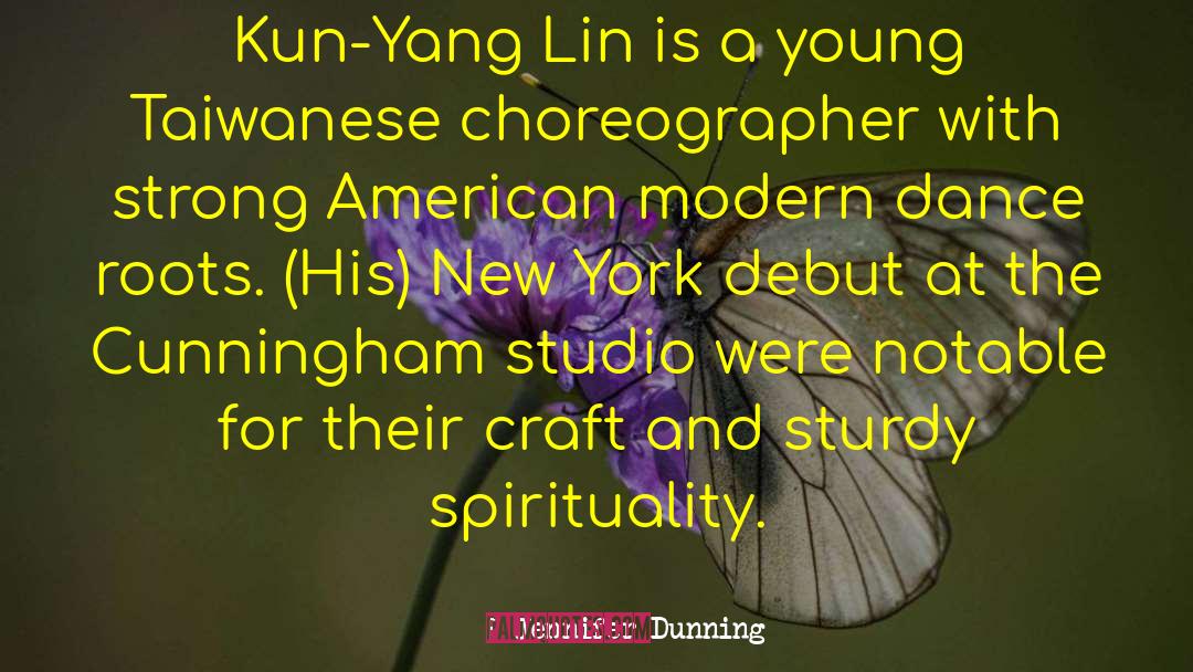 Choreographer quotes by Jennifer Dunning