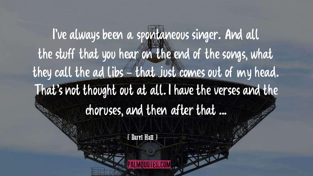 Choruses quotes by Daryl Hall