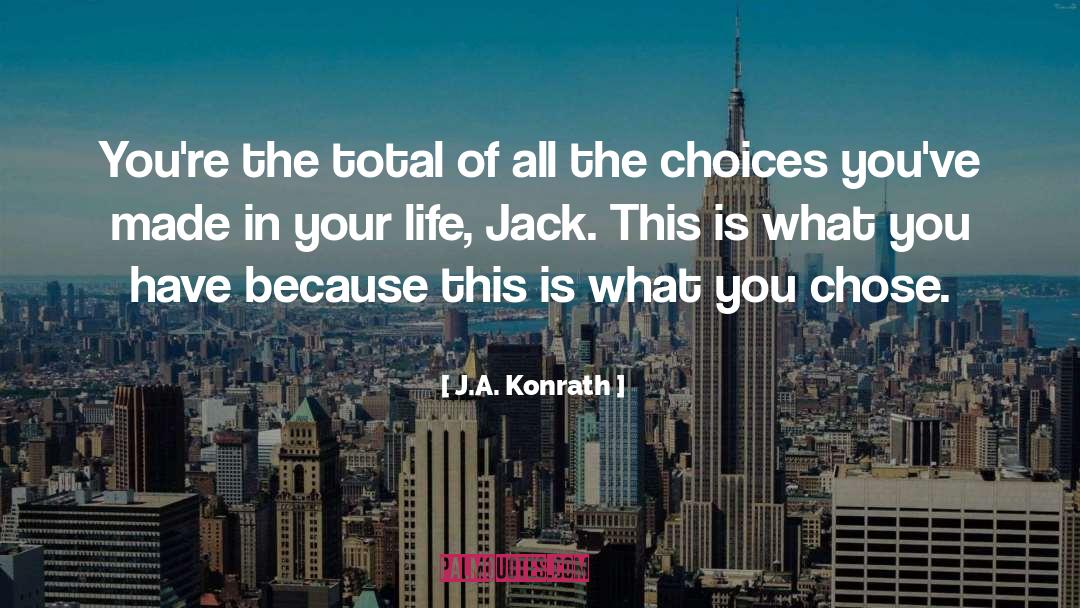 Chose quotes by J.A. Konrath