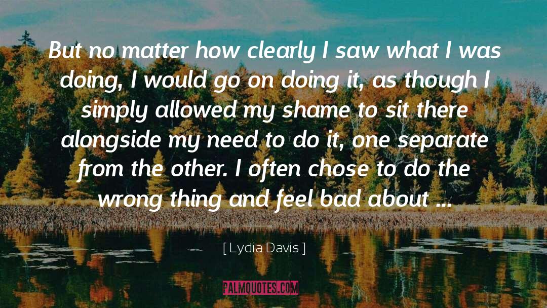 Chose quotes by Lydia Davis