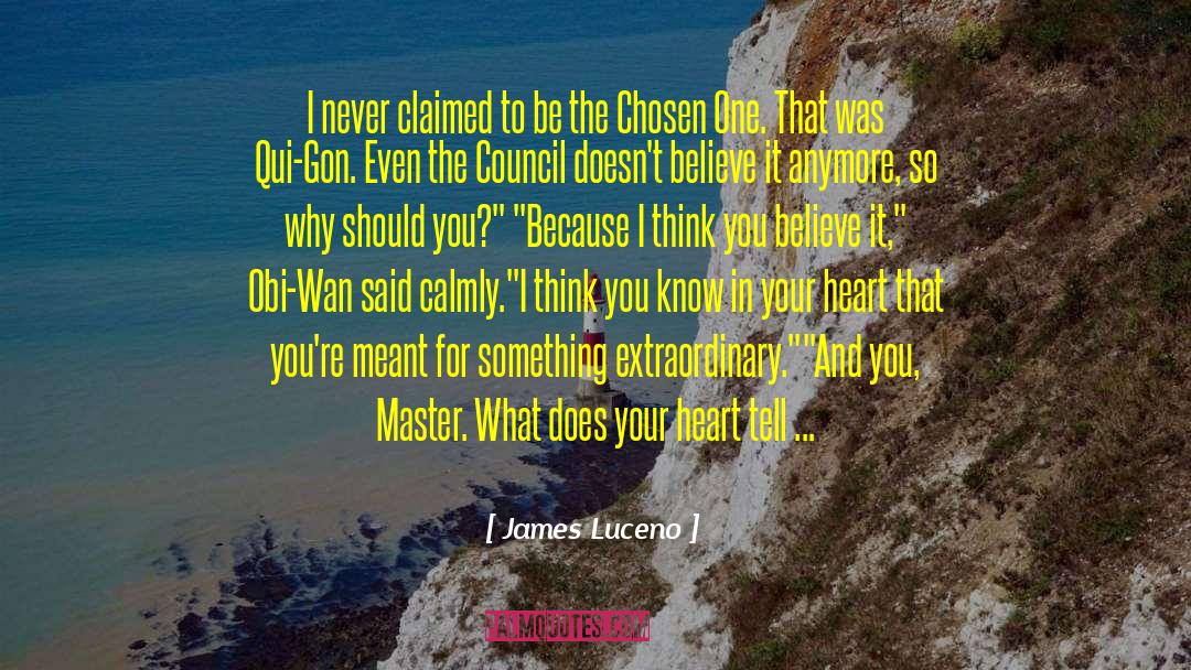 Chosen One quotes by James Luceno