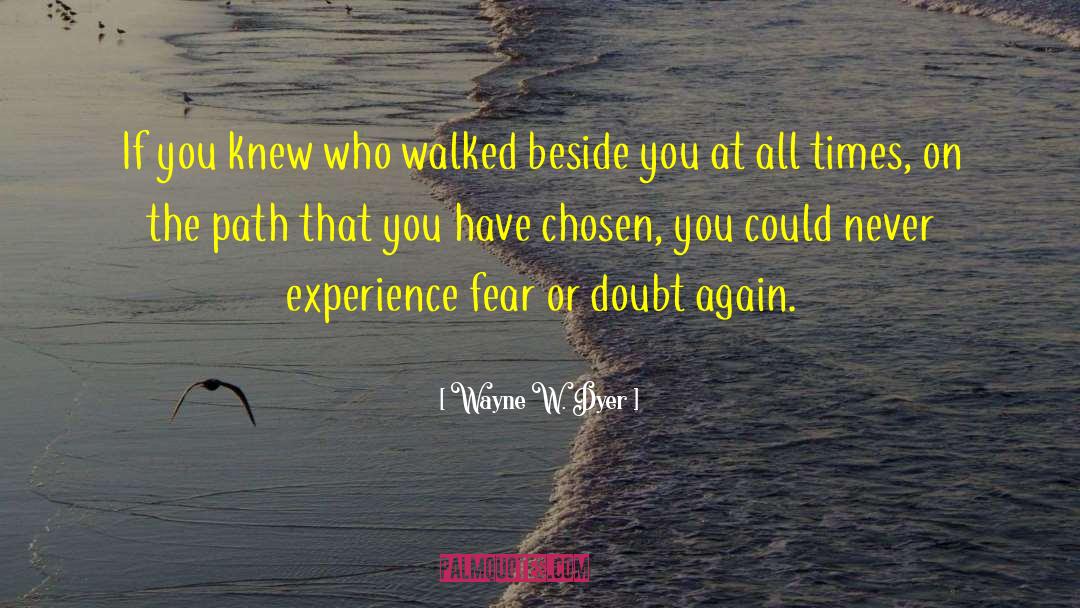 Chosen Path quotes by Wayne W. Dyer