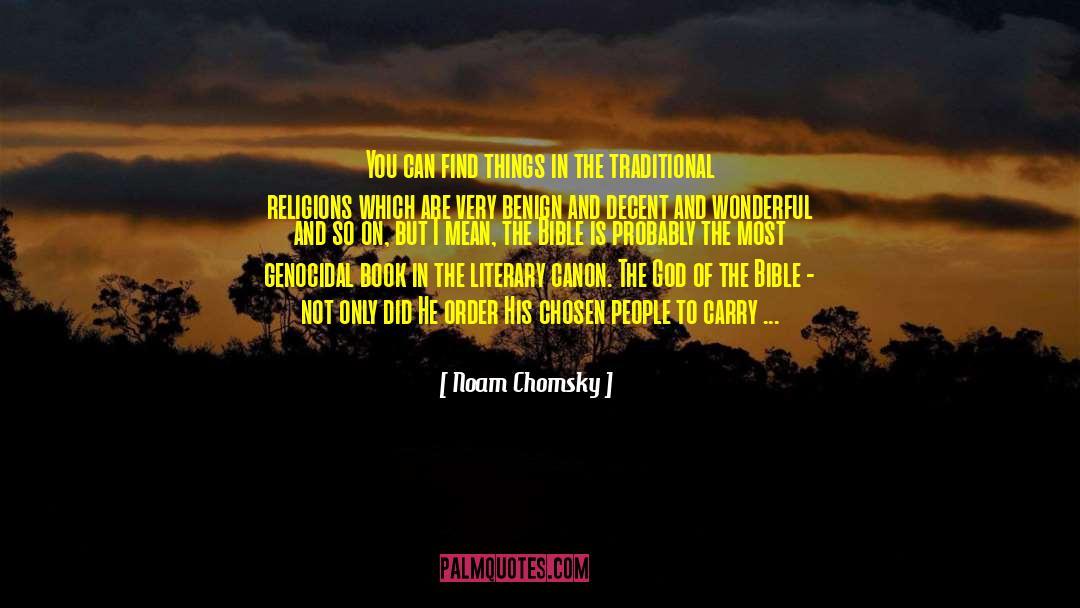 Chosen People quotes by Noam Chomsky