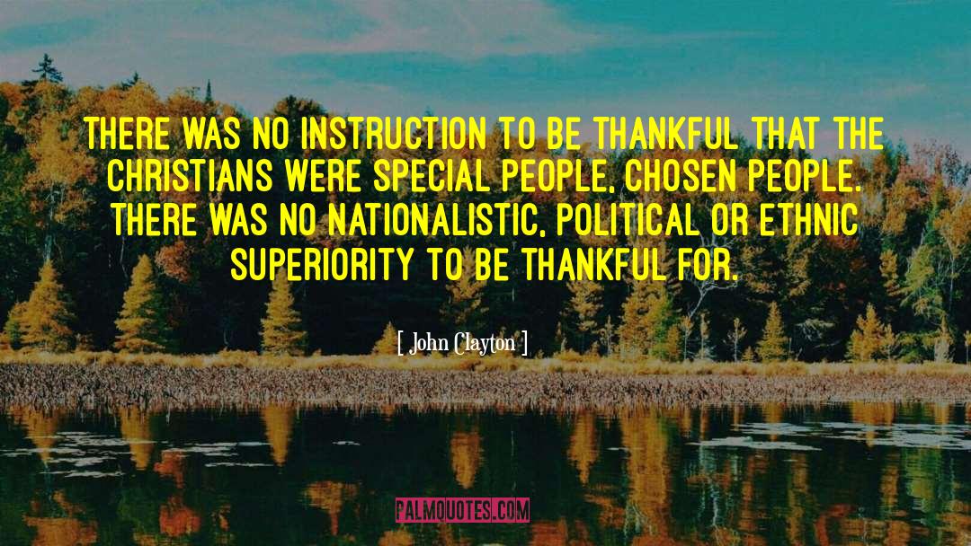 Chosen People quotes by John Clayton