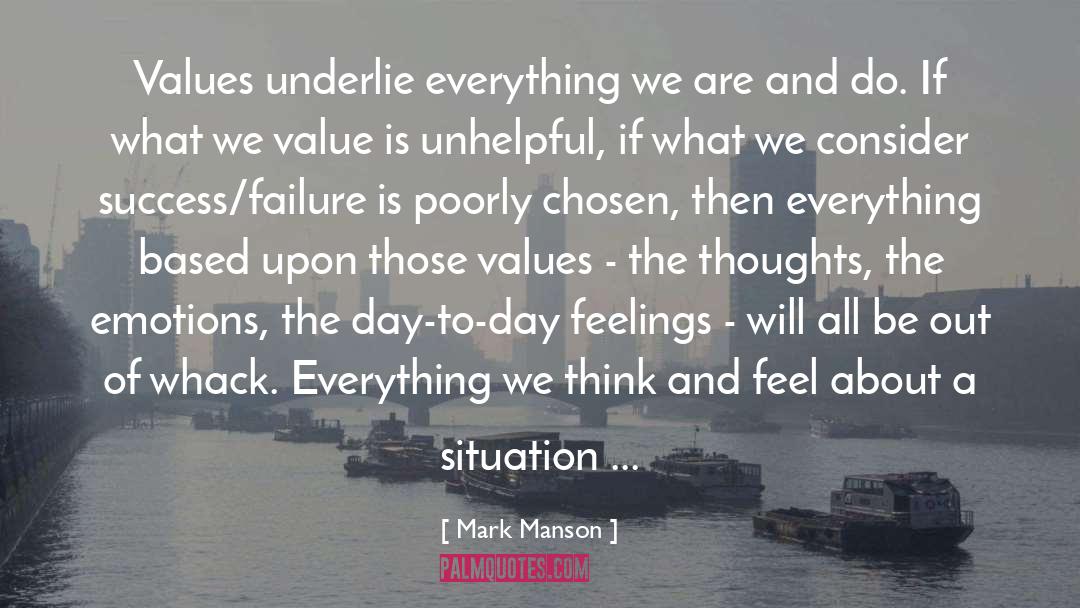 Chosen quotes by Mark Manson