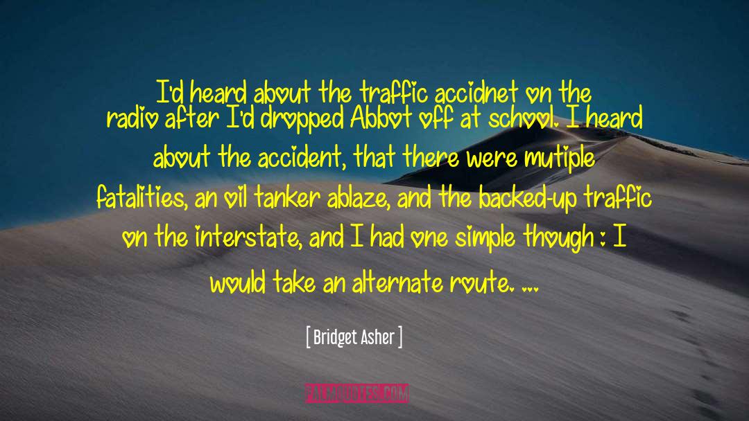 Chrisanthi Tanker quotes by Bridget Asher