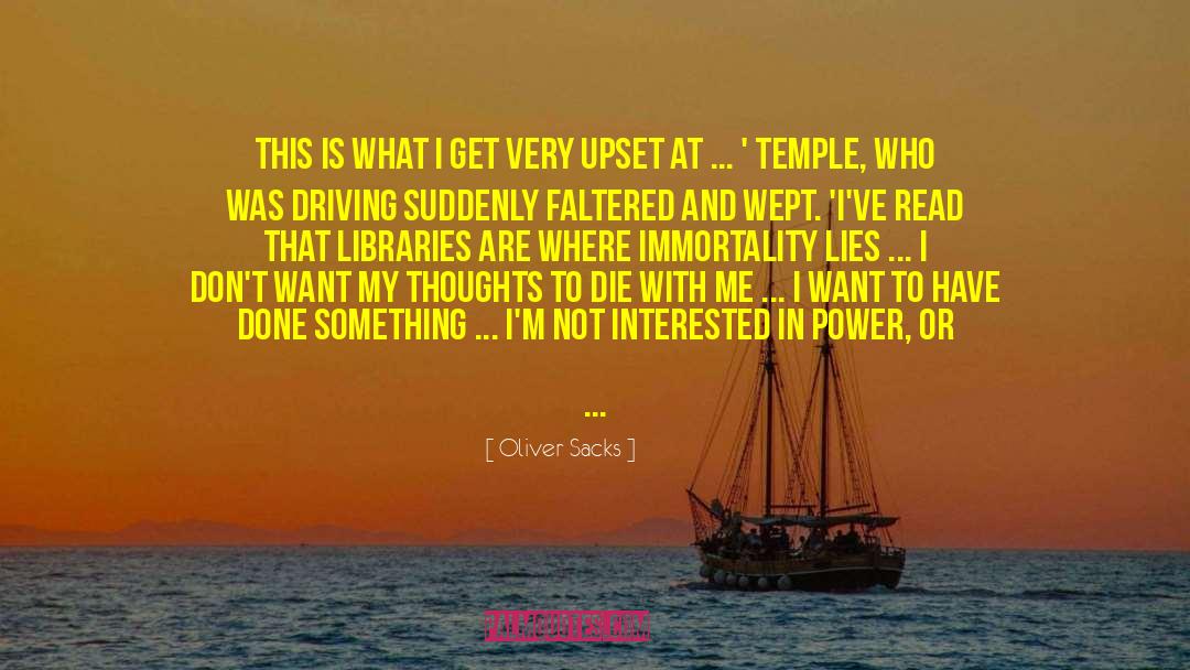 Chrisitian Life quotes by Oliver Sacks